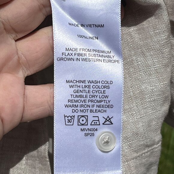 Quince 100% European Linen Boxy Relaxed Fit Tank Top Size S - Picture 4 of 7